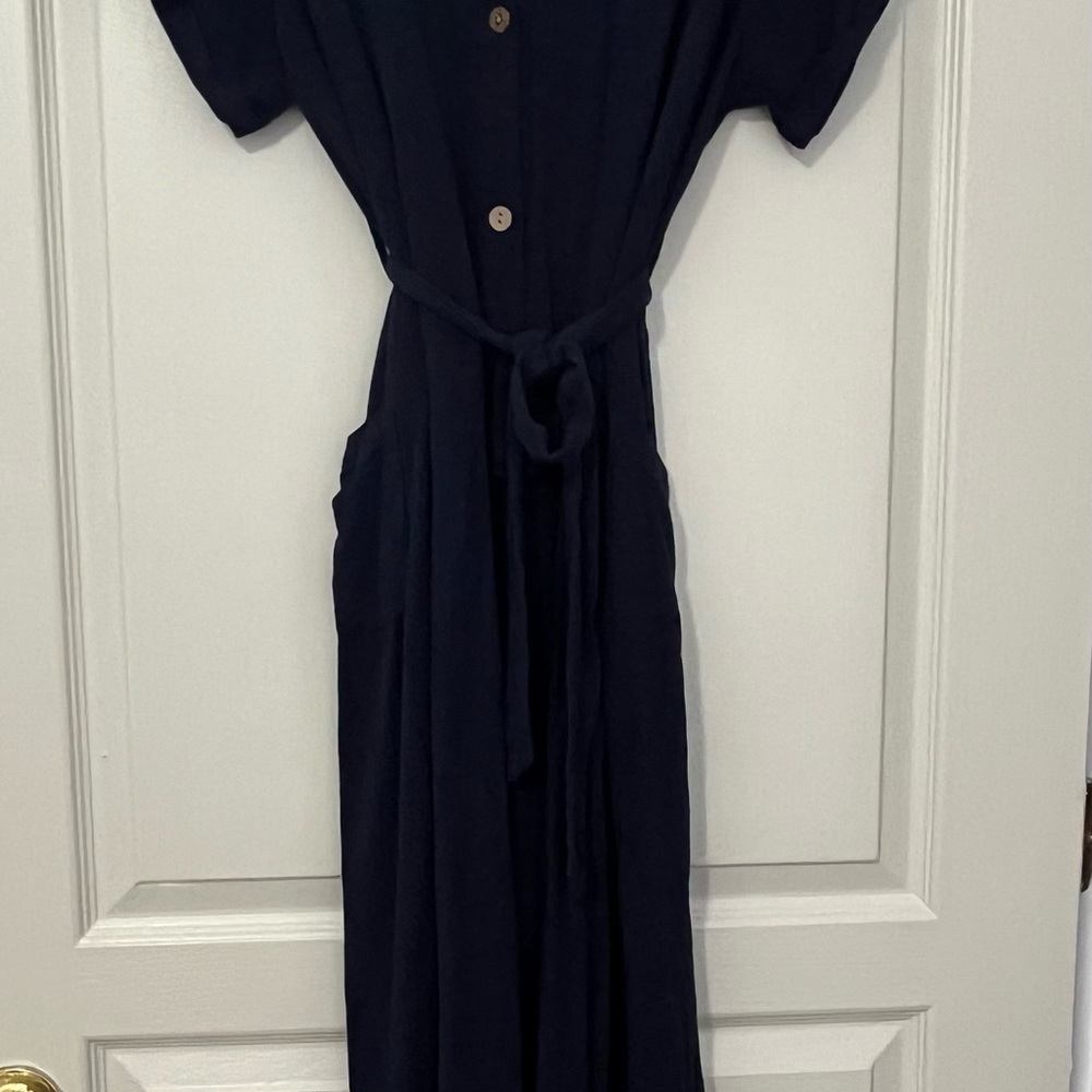 Petal & Pup Navy Short Sleeve Jumpsuit